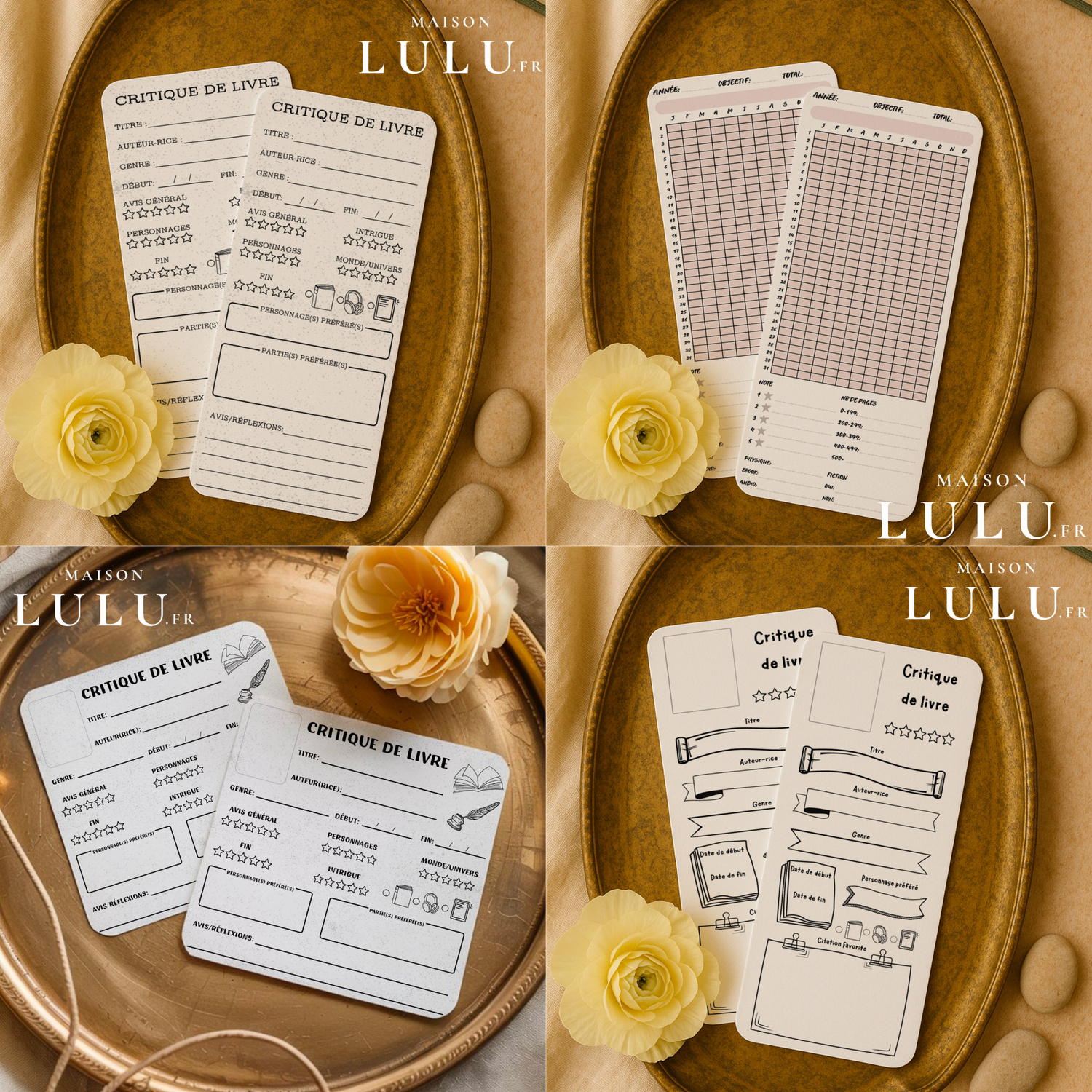 Marque-Pages Critiques de Livre | Notes, Avis & Réflexions
