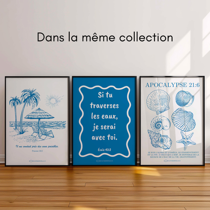 Affiche chrétienne, Poster avec verset Apocalypse 21:6