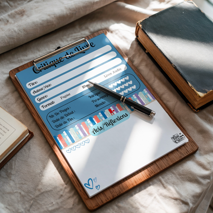 Bloc-Note de Lecture, Suivi, Avis, Résumé & Critique de Livres