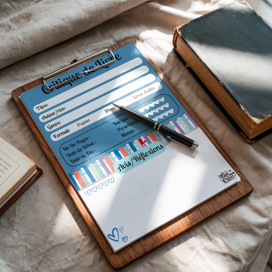 Bloc-Note de Lecture, Suivi, Avis, Résumé & Critique de Livres