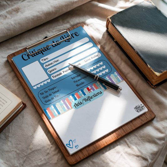 Bloc-Note de Lecture, Suivi, Avis, Résumé & Critique de Livres