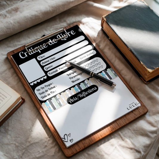 Bloc-Note de Lecture, Suivi, Avis, Résumé & Critique de Livres