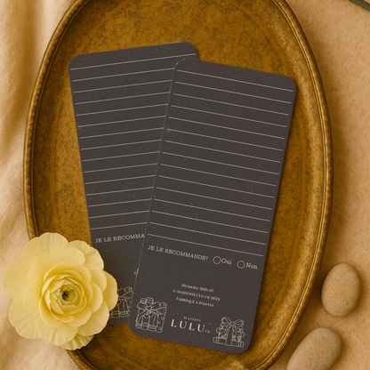 Marque-page long pour Critique de livre, Signet pour avis sur votre lecture