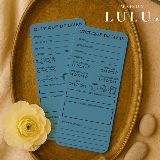 Marque-page long pour Critique de livre, Signet pour avis sur votre lecture