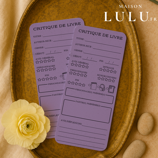 Marque-page long pour Critique de livre, Signet pour avis sur votre lecture