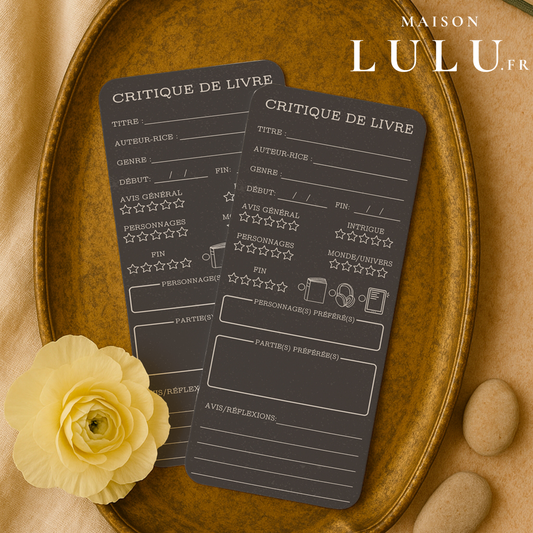 Marque-page long pour Critique de livre, Signet pour avis sur votre lecture
