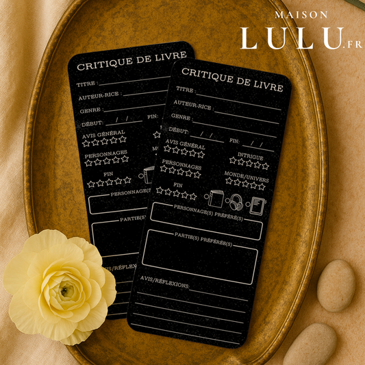 Marque-page long pour Critique de livre, Signet pour avis sur votre lecture