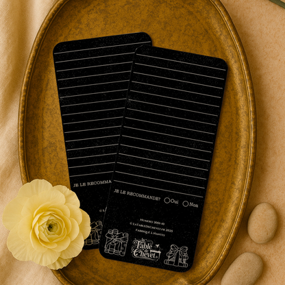 Marque-page long pour Critique de livre, Signet pour avis sur votre lecture