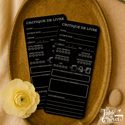 Marque-page long pour Critique de livre, Signet pour avis sur votre lecture