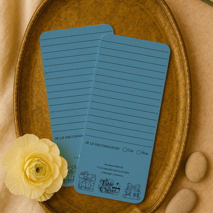 Marque-page long pour Critique de livre, Signet pour avis sur votre lecture