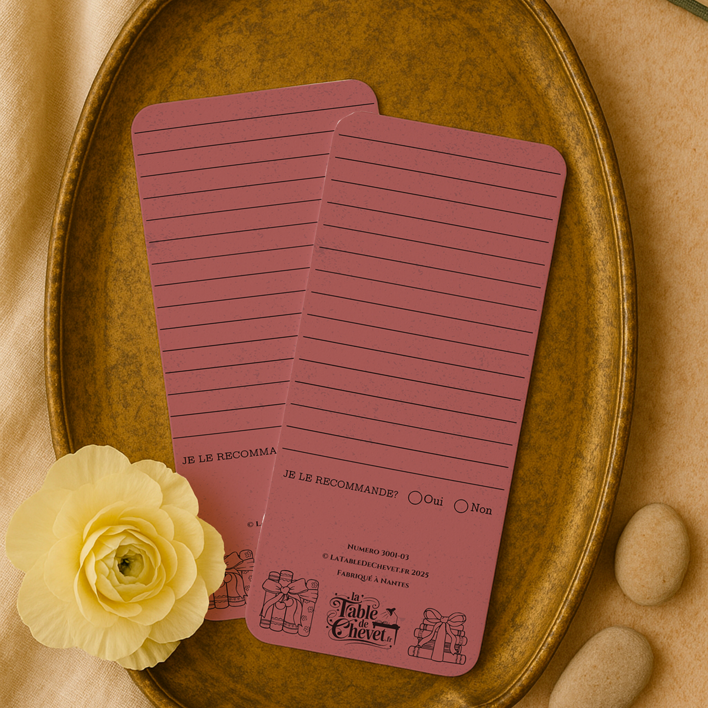 Marque-page long pour Critique de livre, Signet pour avis sur votre lecture
