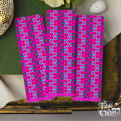 Marque-page, Signet Coeur Fluo